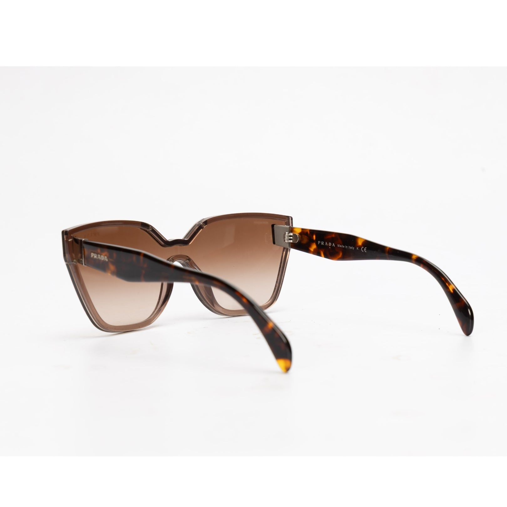 Prada Brown Transparent Butterfly Sunglasses