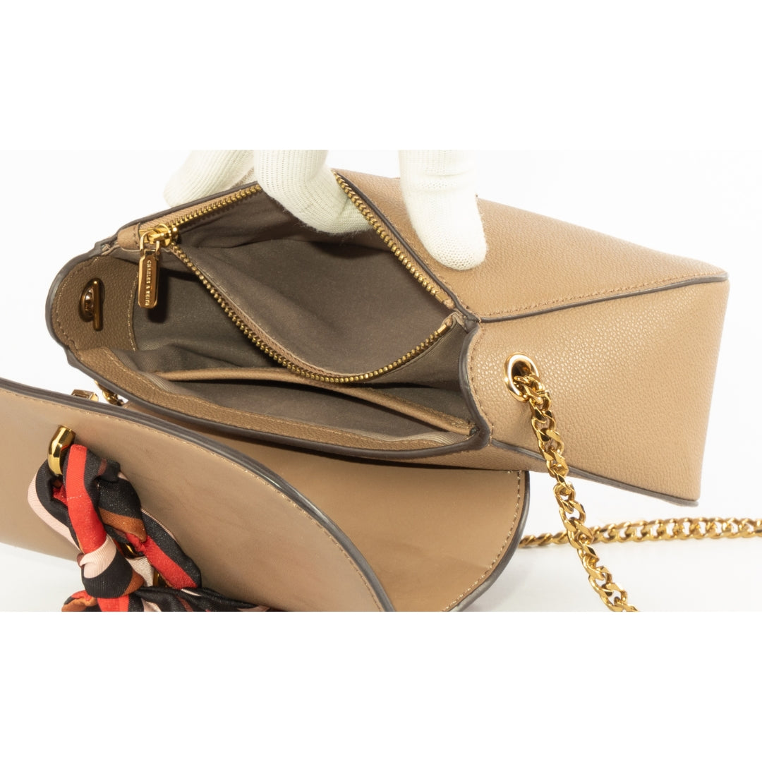 Charles & Keith Scarf Buckle Crossbody Bag
