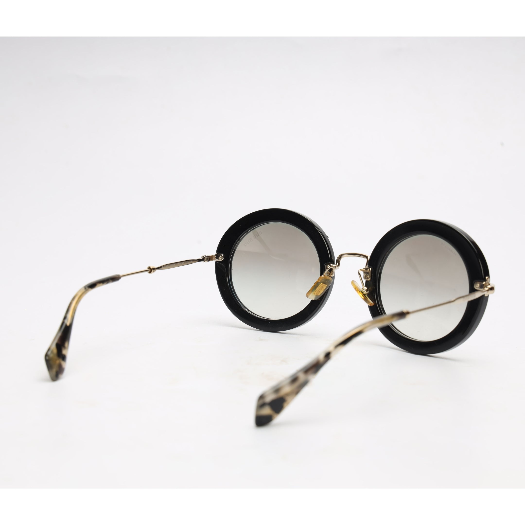 Miu Miu Black Round Sunglasses
