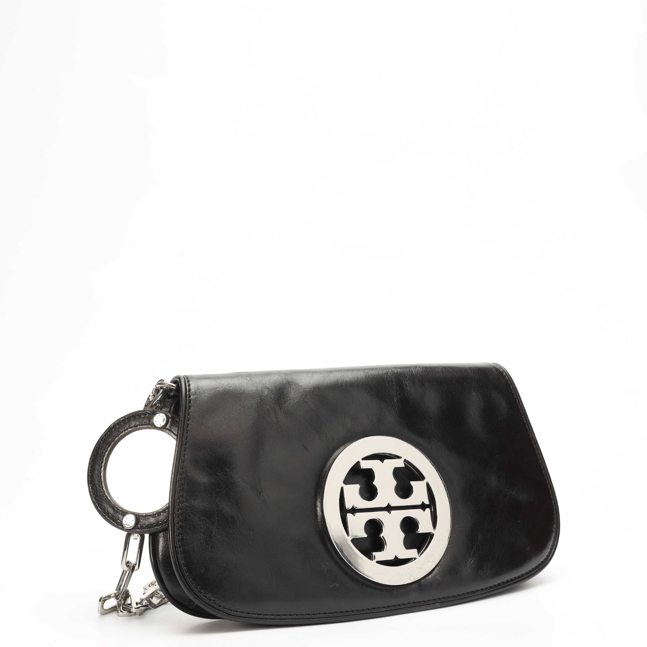 Tory Burch Black Chain Clutch