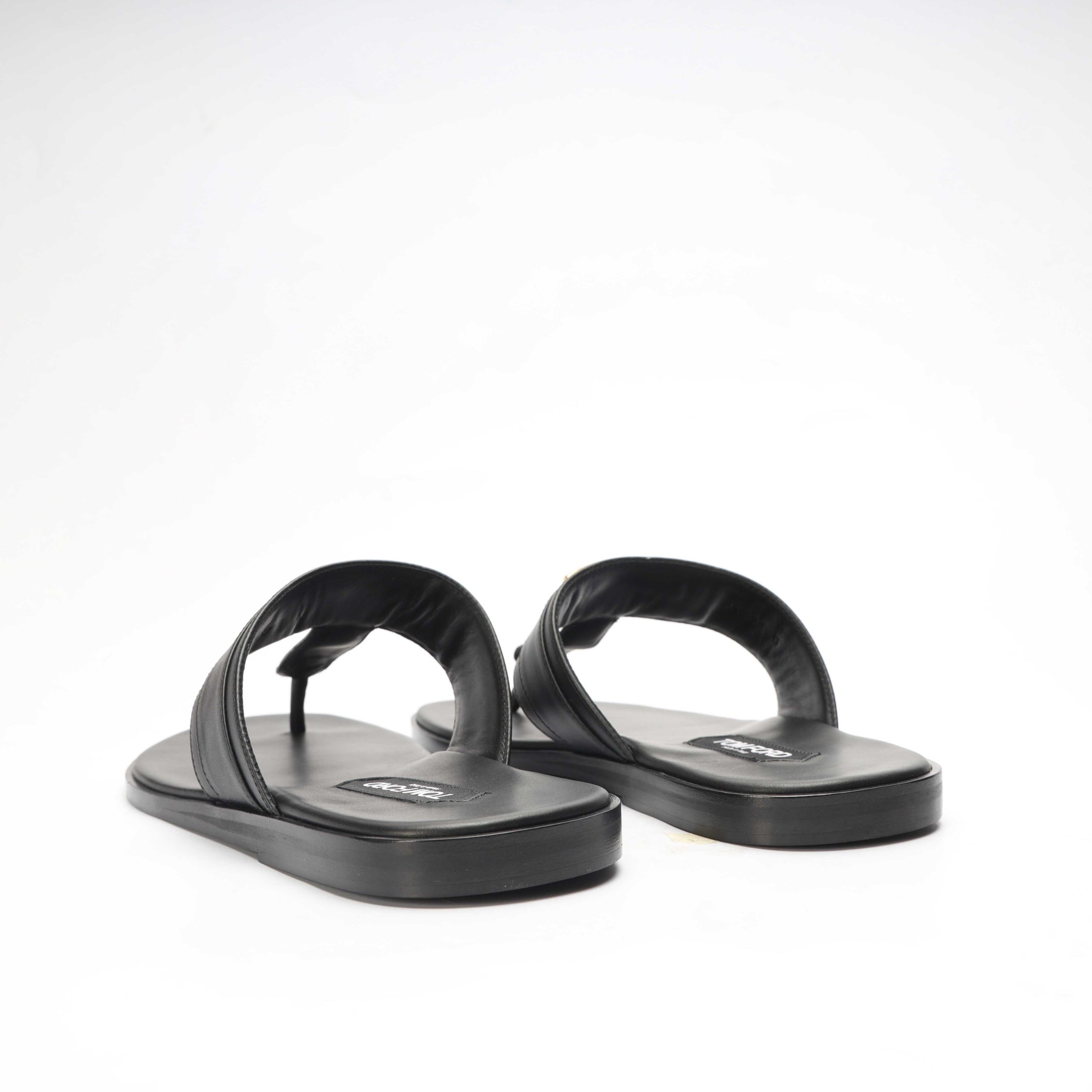 Tom Ford Brighton Black Thong Sandals