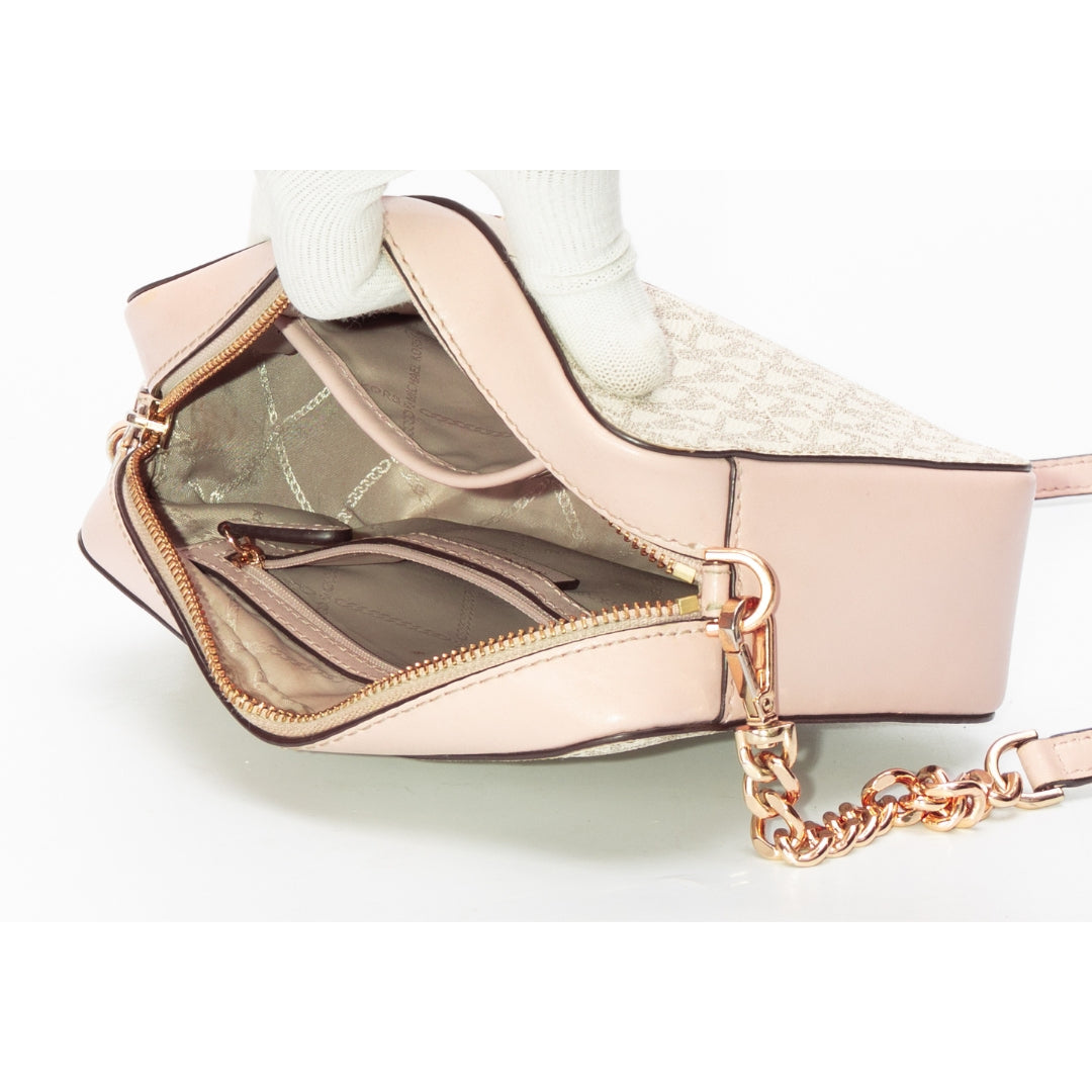 Michael Kors Ginny Medium Logo Stripe Crossbody Bag