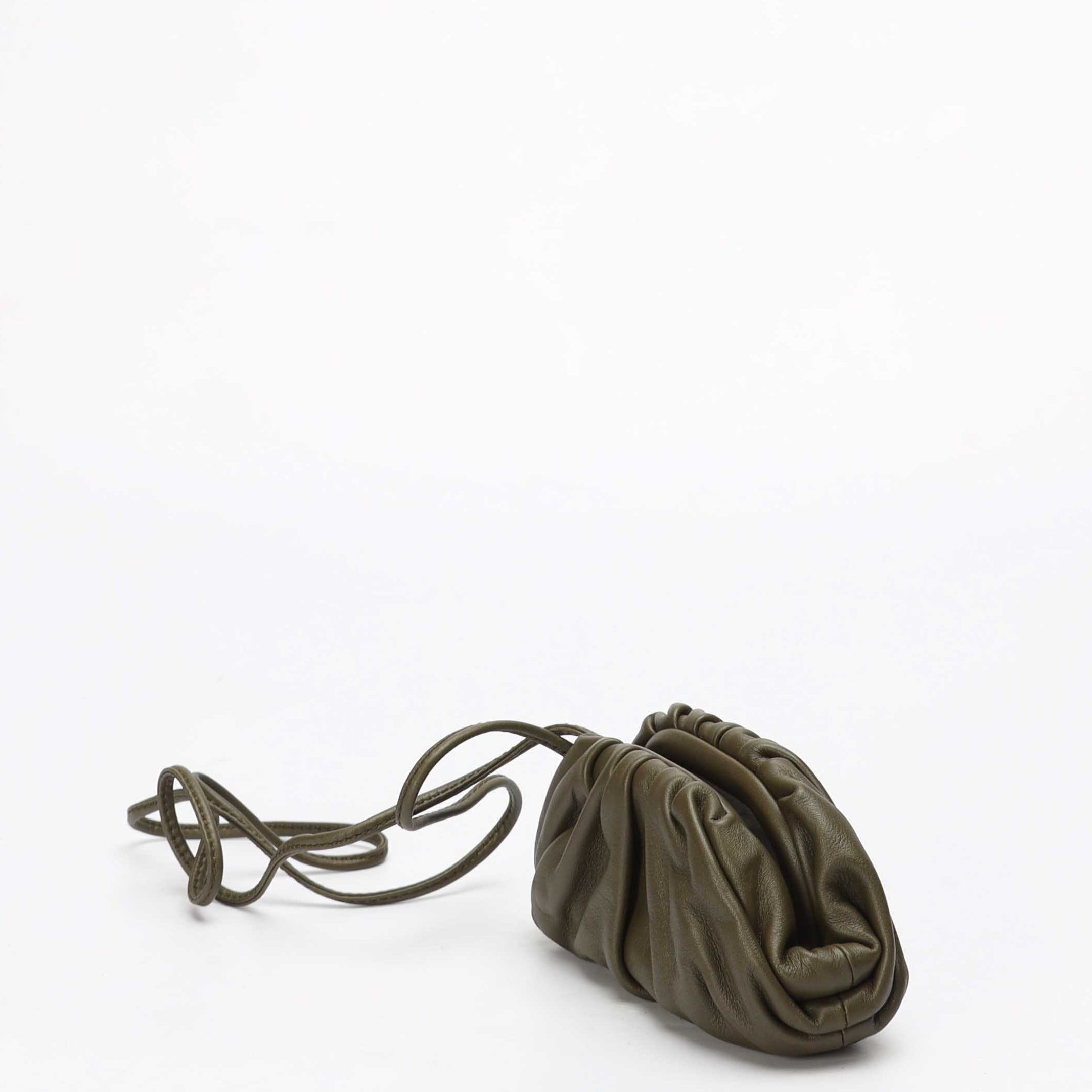 Bottega Veneta Olive Green Mini The Pouch Sling Bag