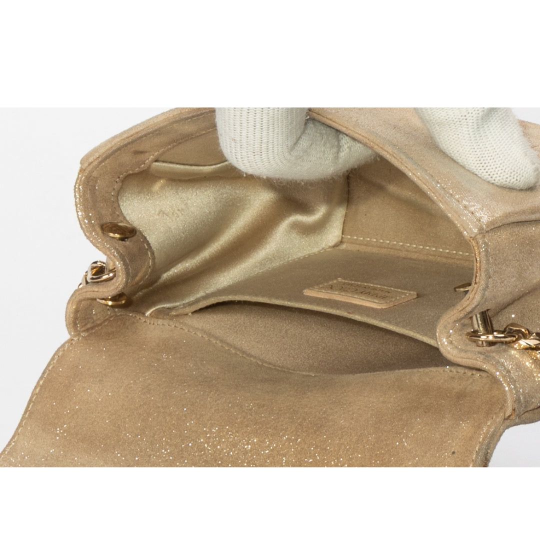 Jimmy Choo Gold Ava Crossbody Bag