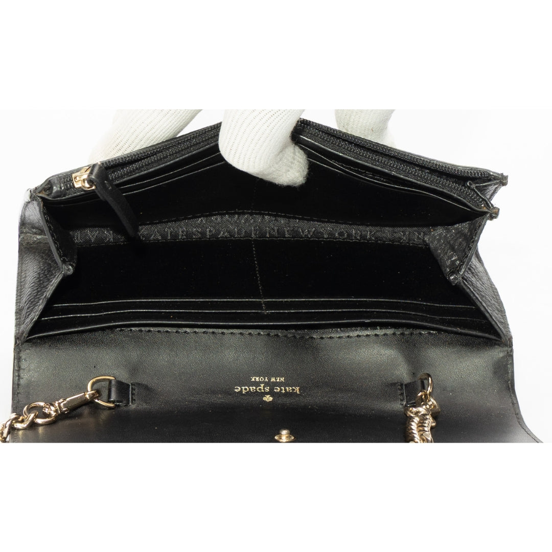 Kate Spade Leopard Print Milou Chain Clutch