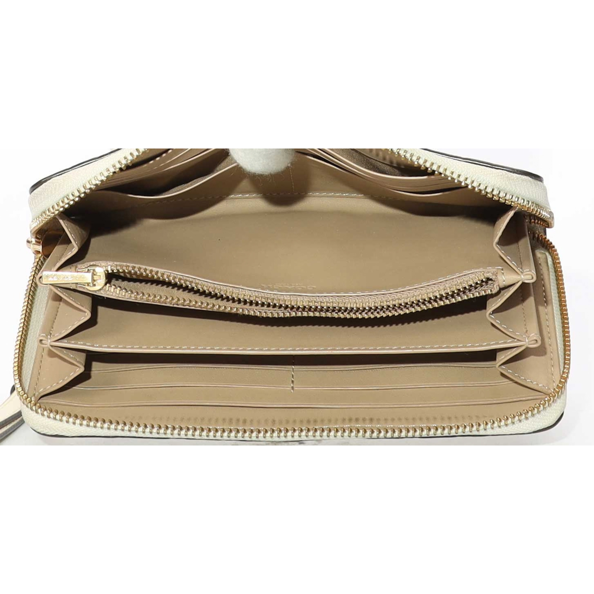 Coach Signature Zip Around Wristlet