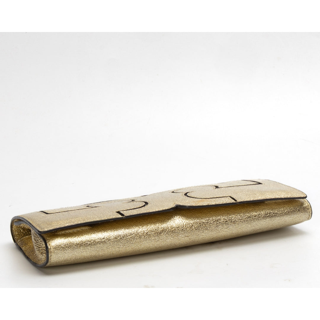 Tory Burch Metallic Gold Clutch