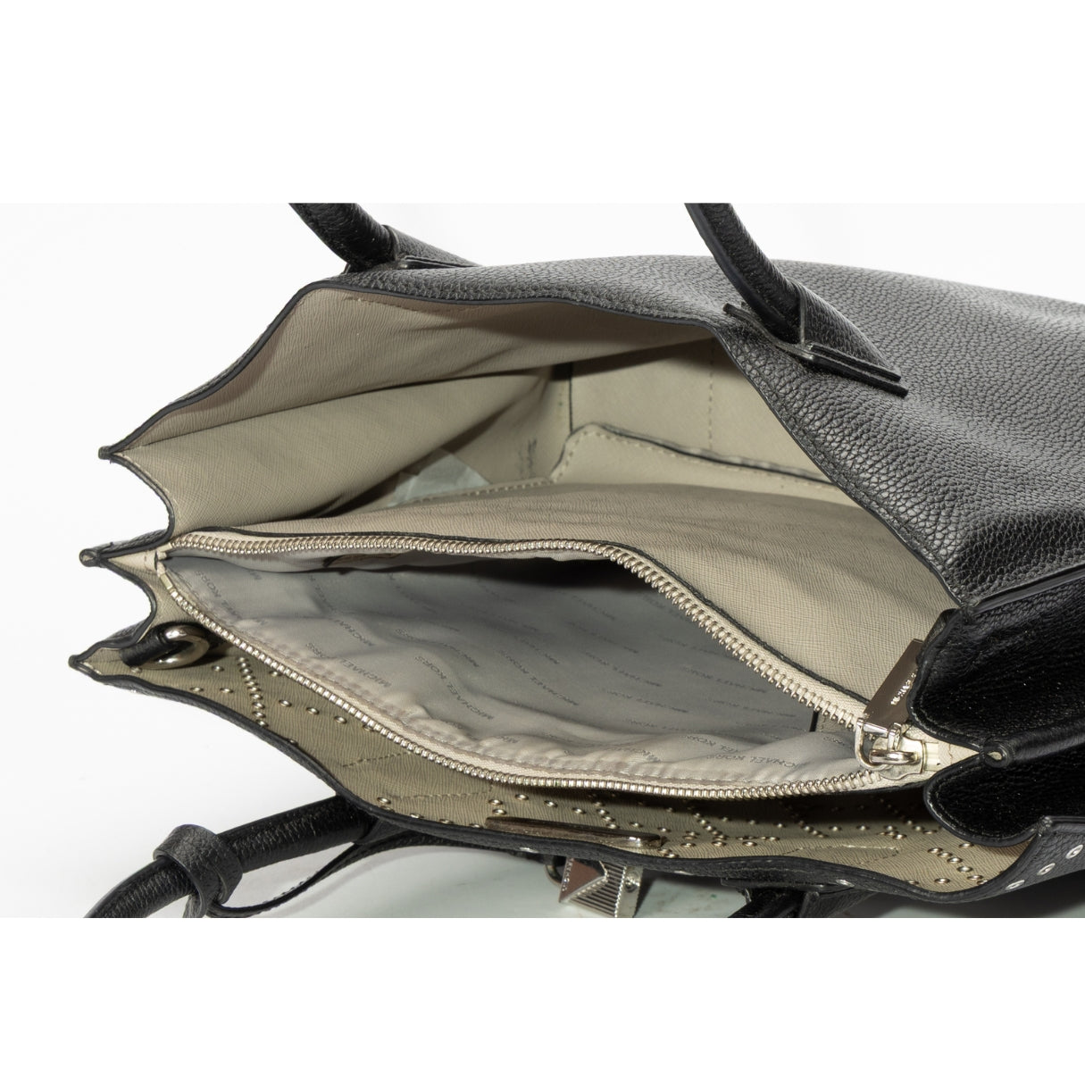 Michael Kors Black Mercer Grommeted Tote