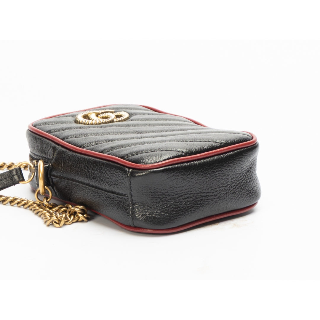 Gucci GG Marmont Black Mini Crossbody Bag