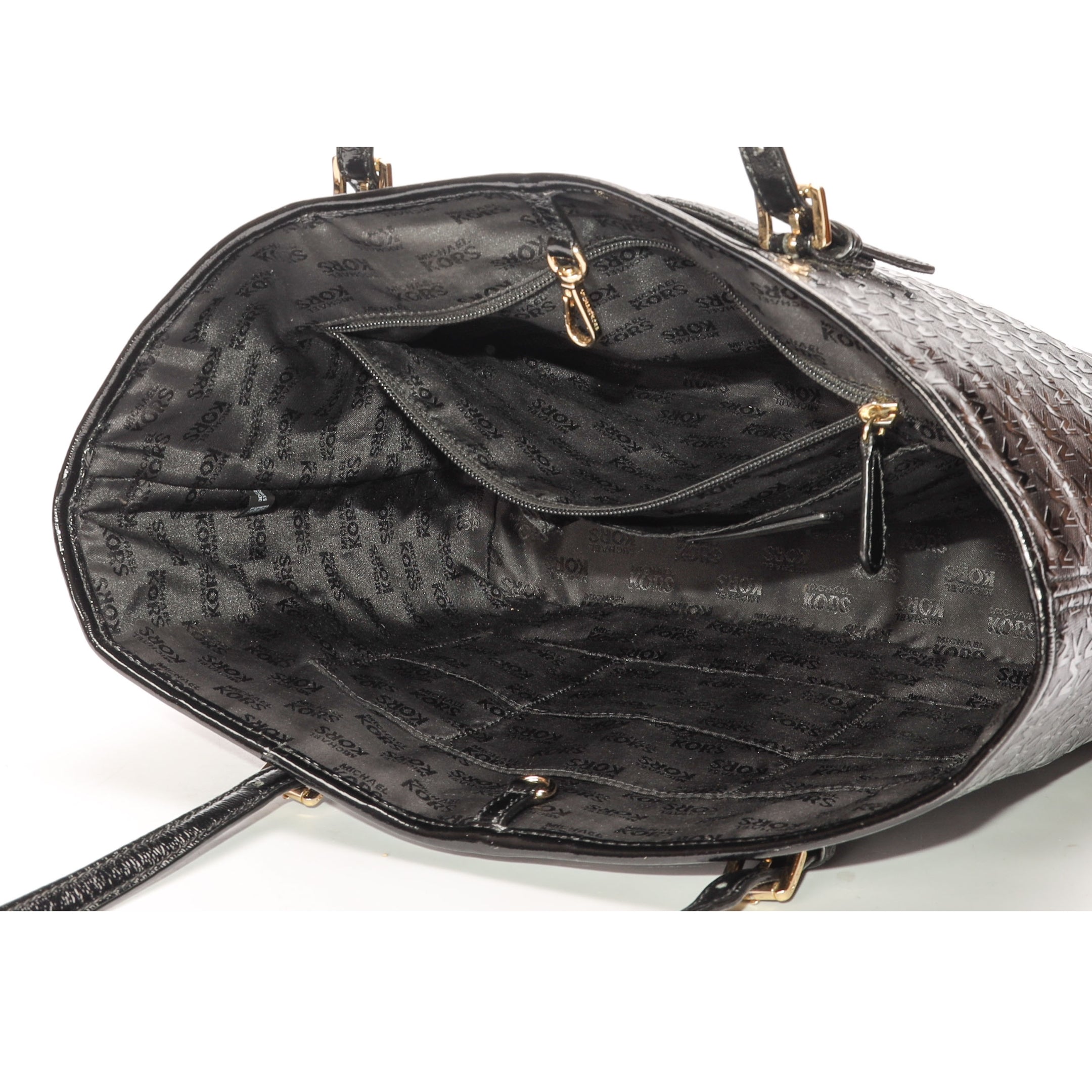 Michael Kors Jet Set Logo Black Tote