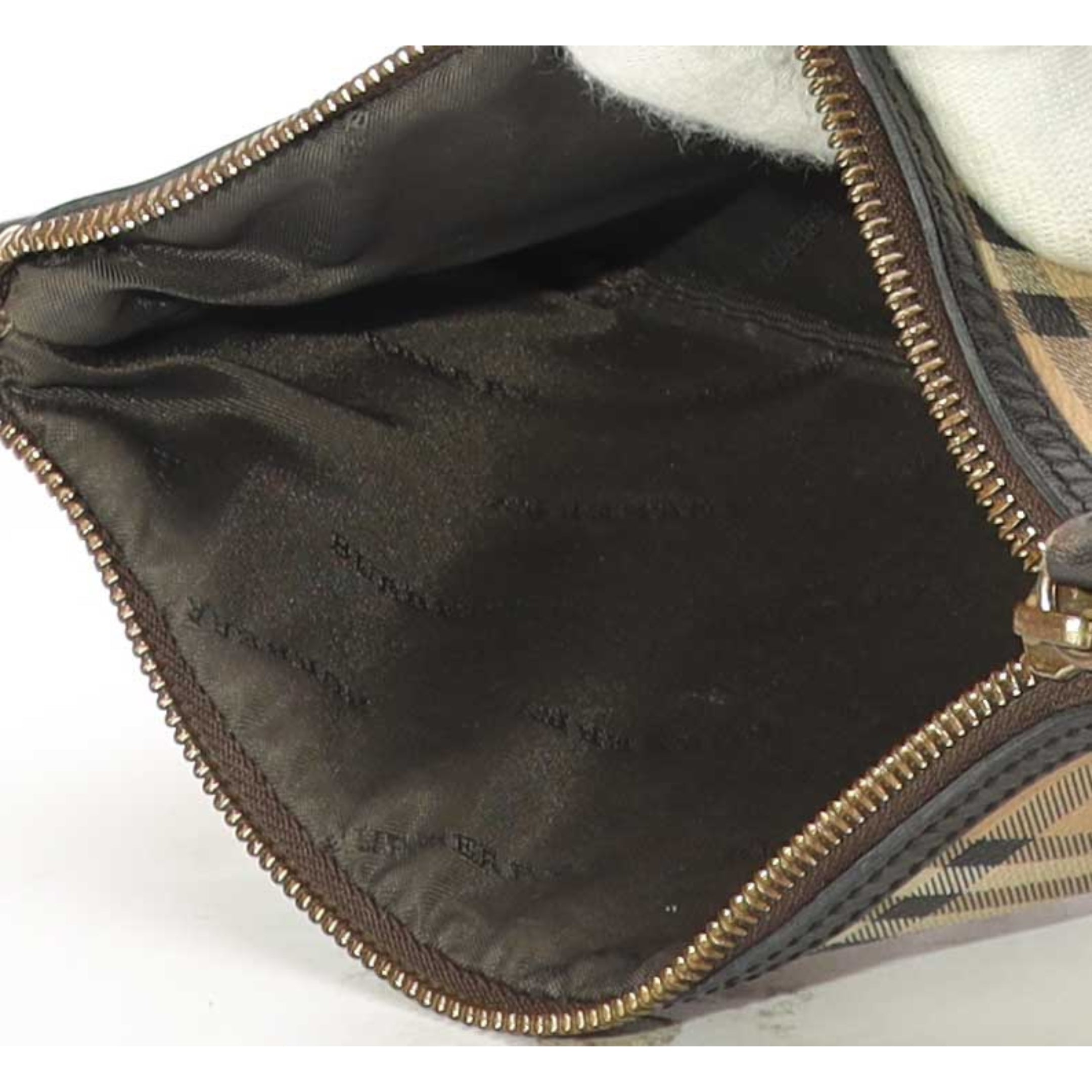 Burberry Haymarket Check Canvas Peyton Crossbody Bag