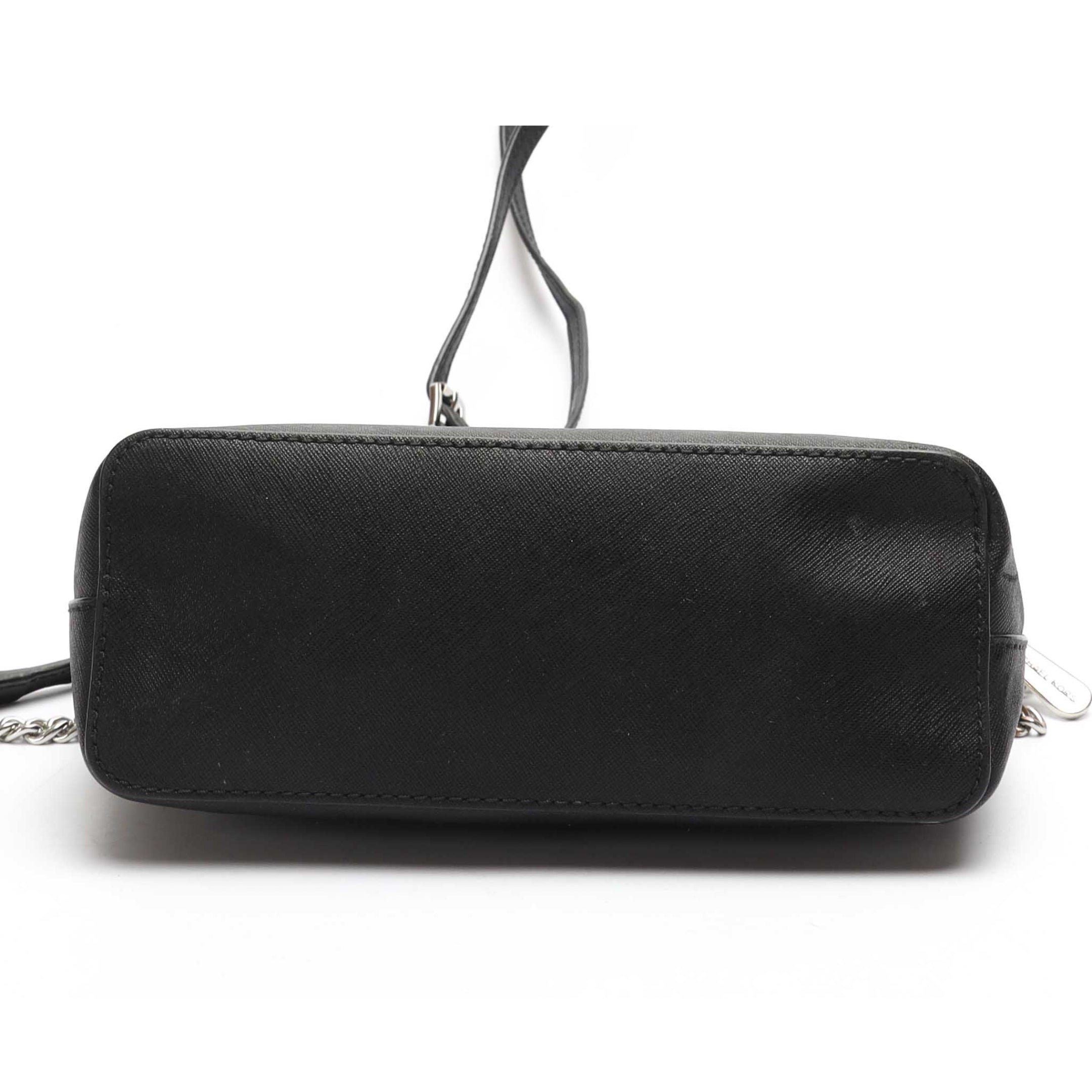 Michael Kors Black Jet Set Dome Crossbody Bag