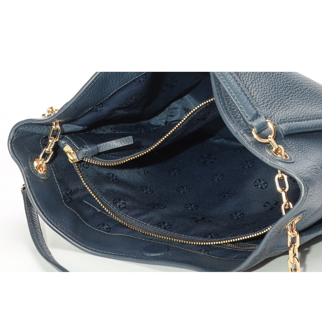 Tory Burch Blue McGraw Slouchy Tote