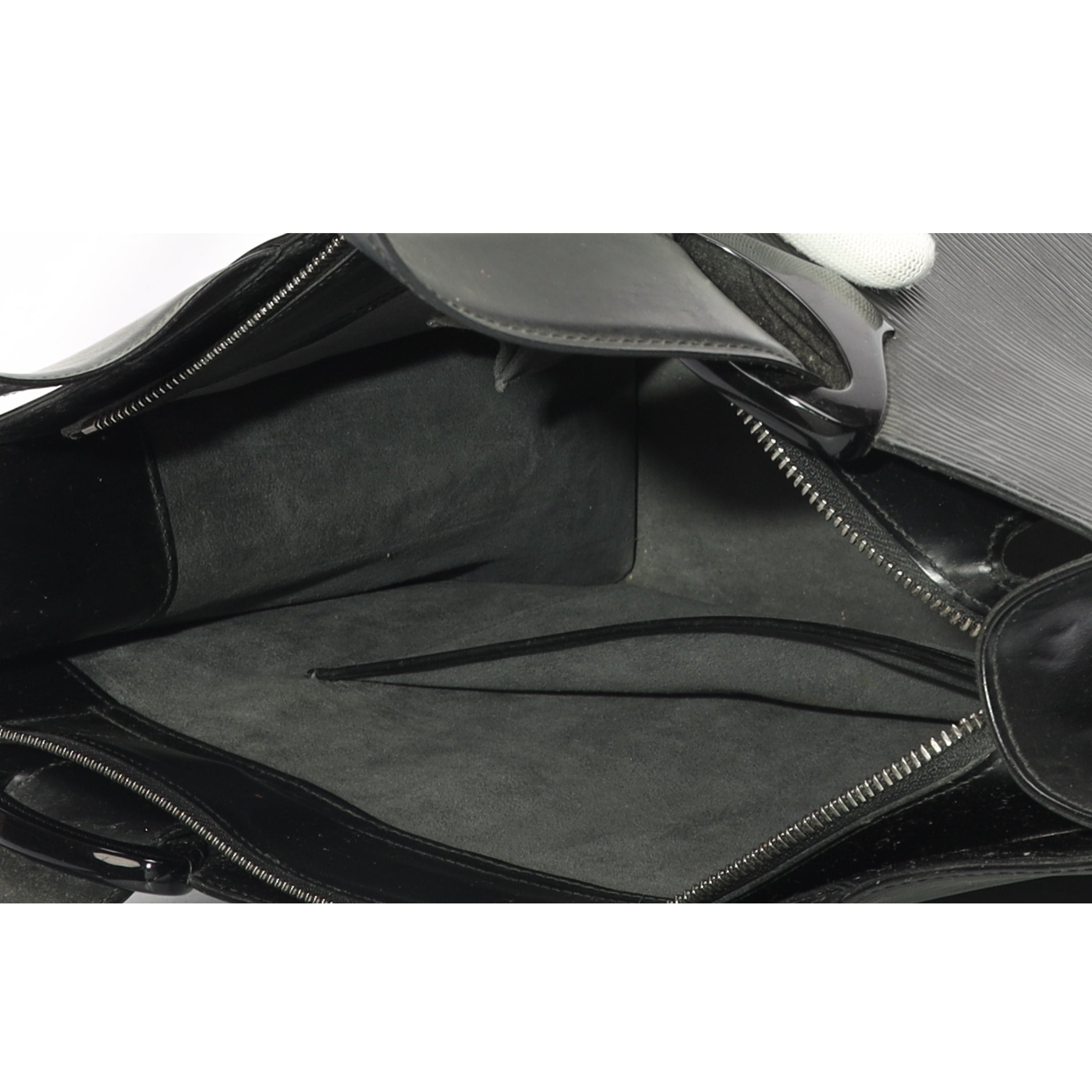 Louis Vuitton Black Epi Leather Gemeaux Tote