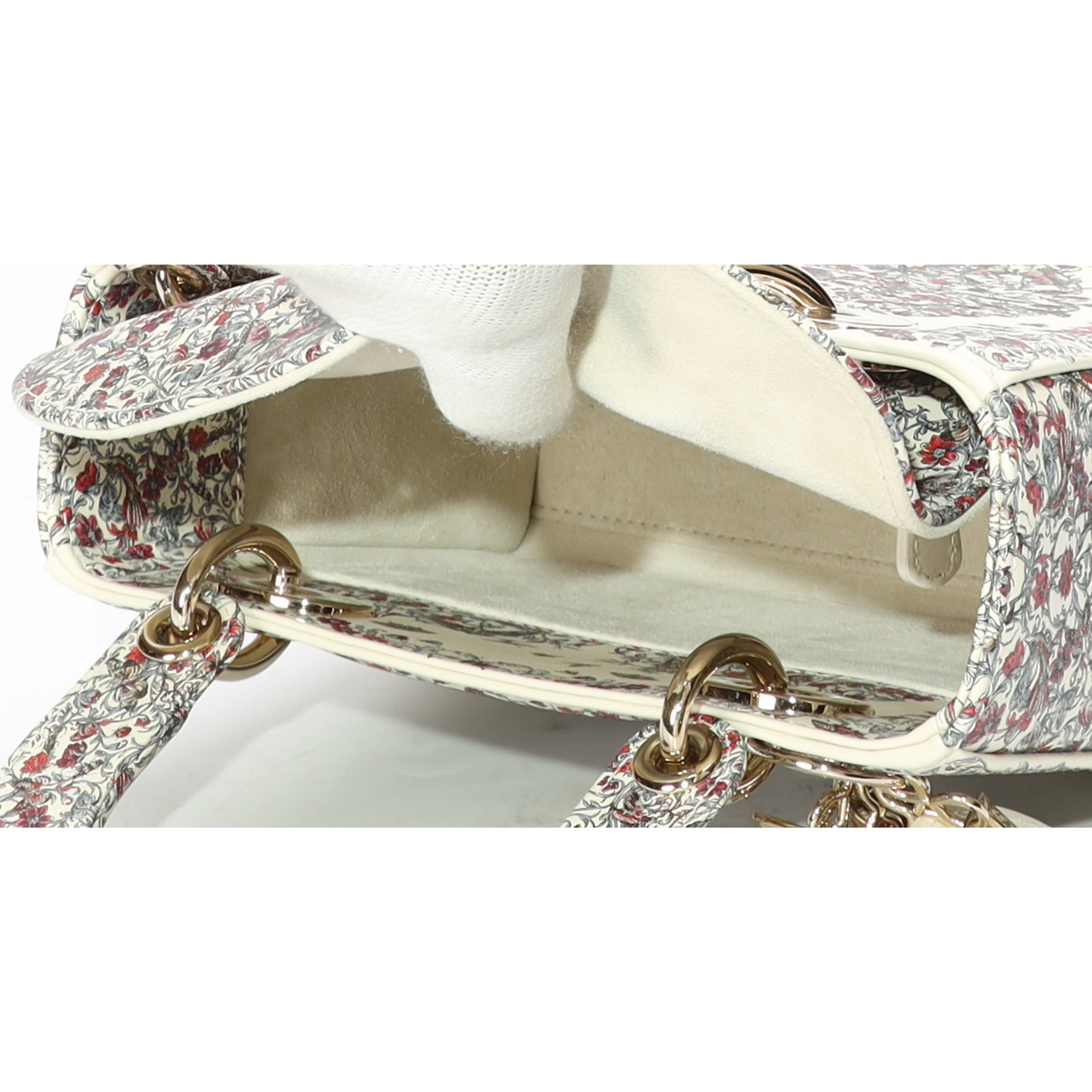 Dior Multicolor Amour de Roses Print Small Lady Dior Bag