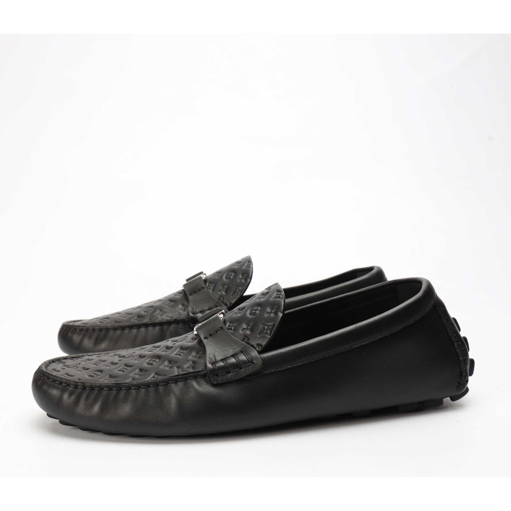 Louis Vuitton Black Silverstone Moccasin