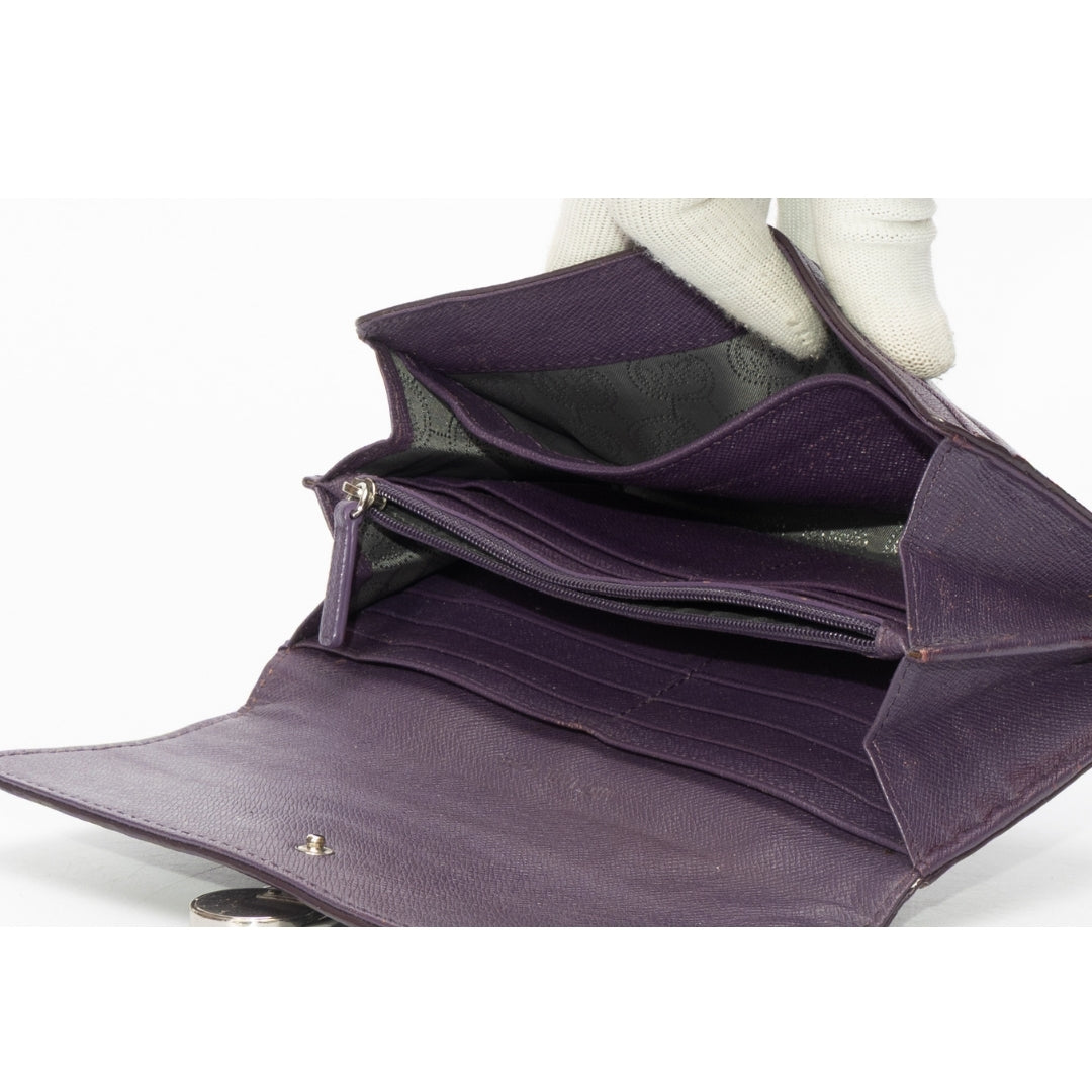 Michael Kors Python Embossed Leather Hamilton Flap Wallet