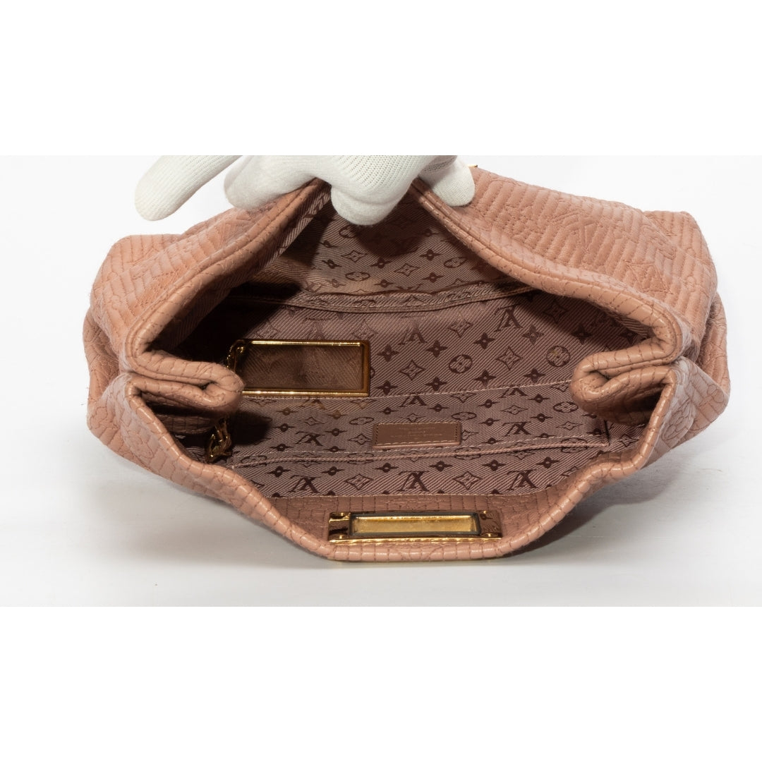 Louis Vuitton Beige Monogram Leather Clutch