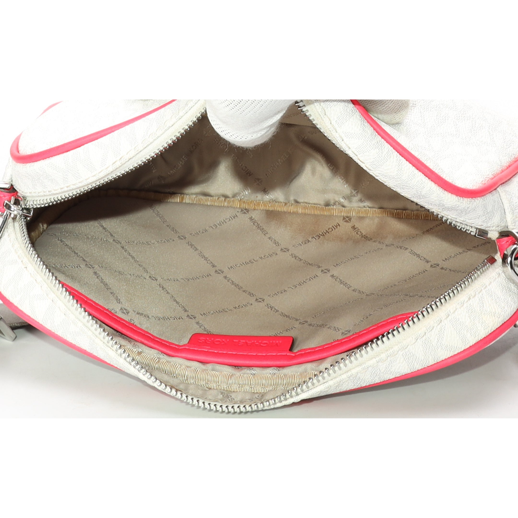 Michael Kors Fulton Sport Pink Logo Crossbody Bag