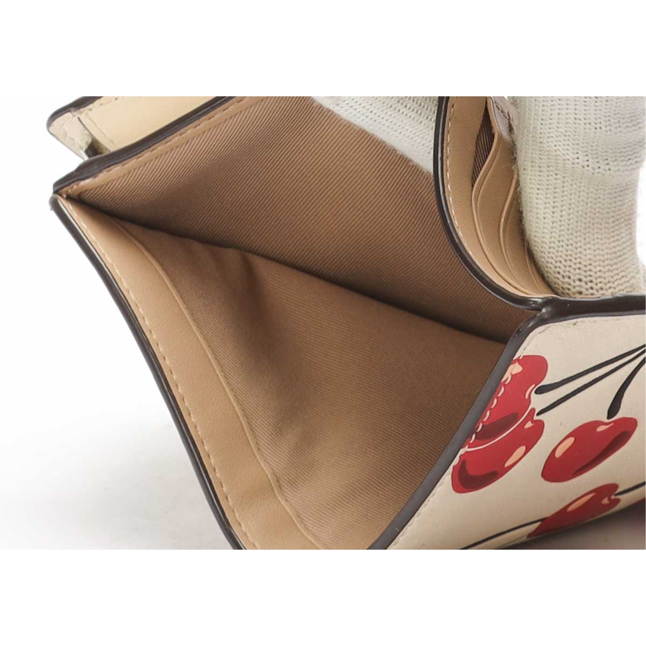Coach Cherry Print Zip Wallet