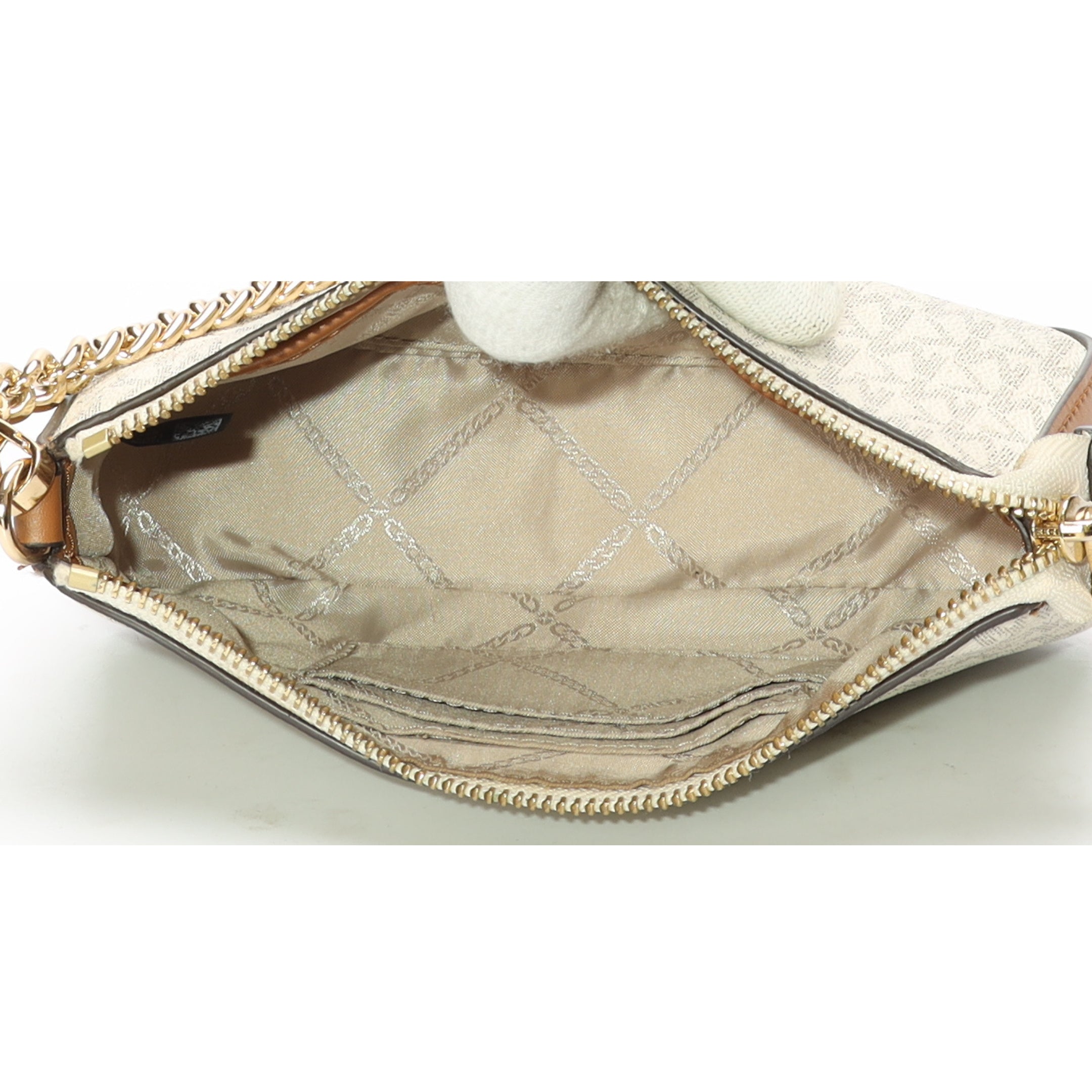 Michael Kors Jet Set Vanilla Chain Pouchette Bag