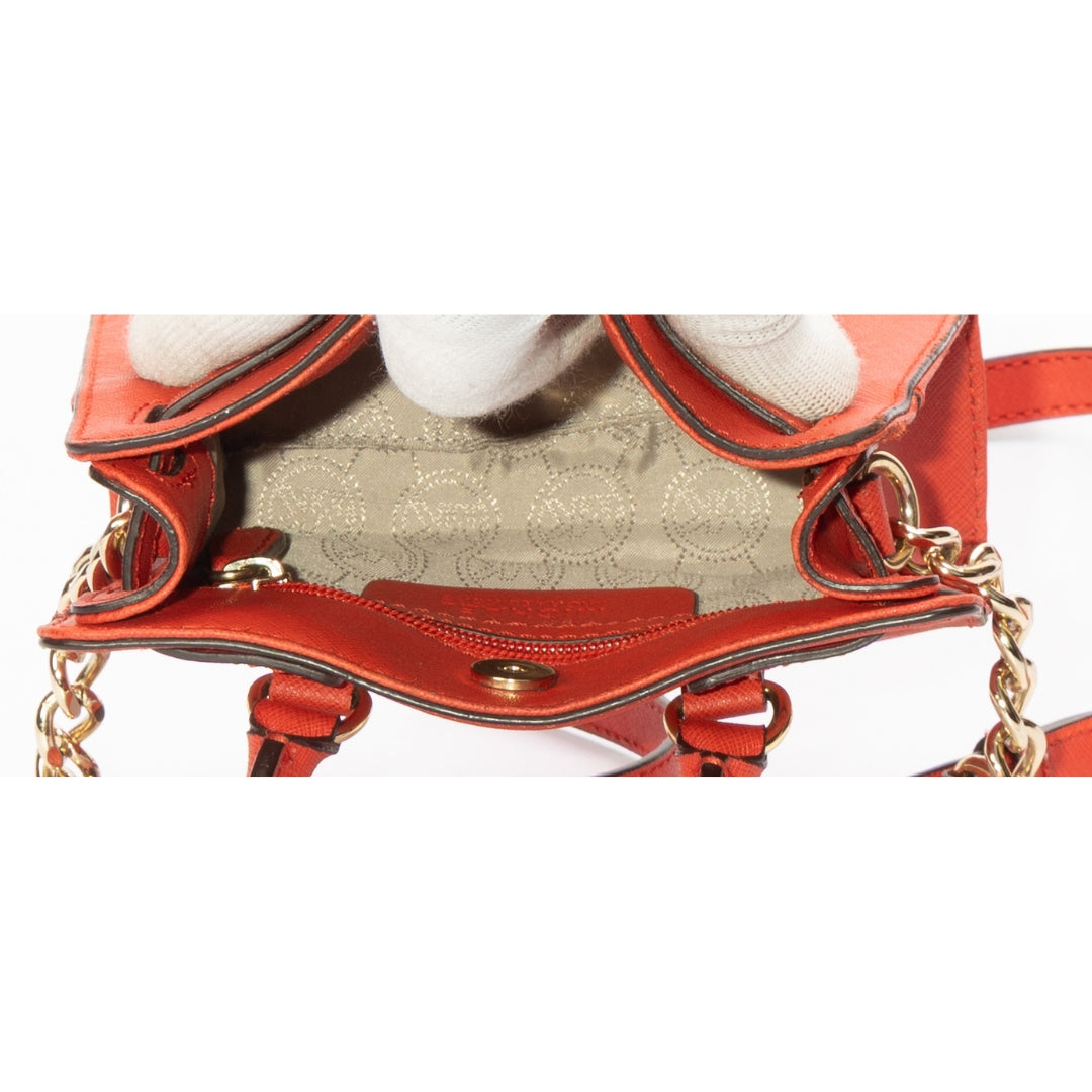 Michael Kors Red Mini Hamilton Crossbody Bag