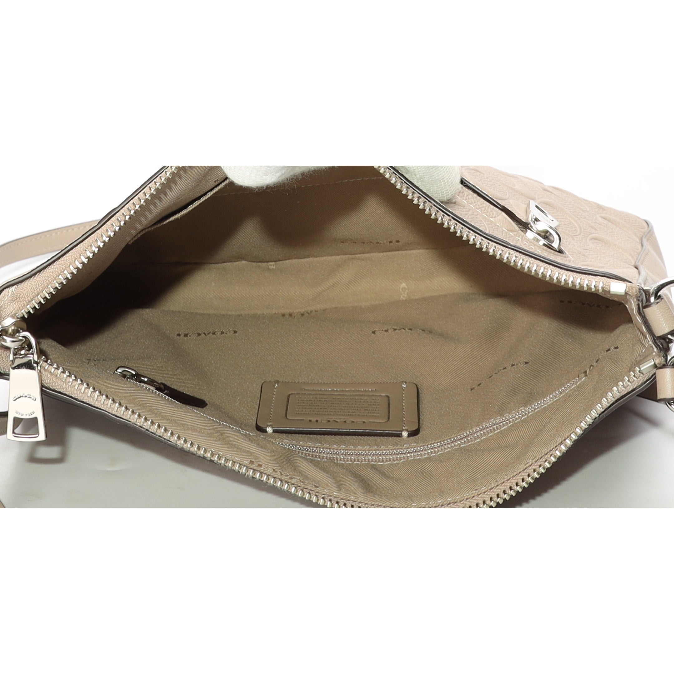 Coach Beige Gazette Crossbody Bag