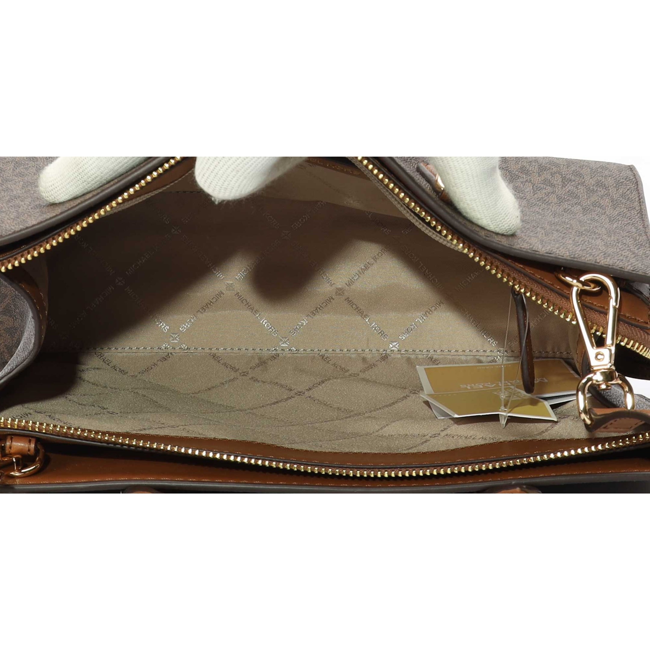 Michael Kors Marilyn Signature Logo Convertible Satchel