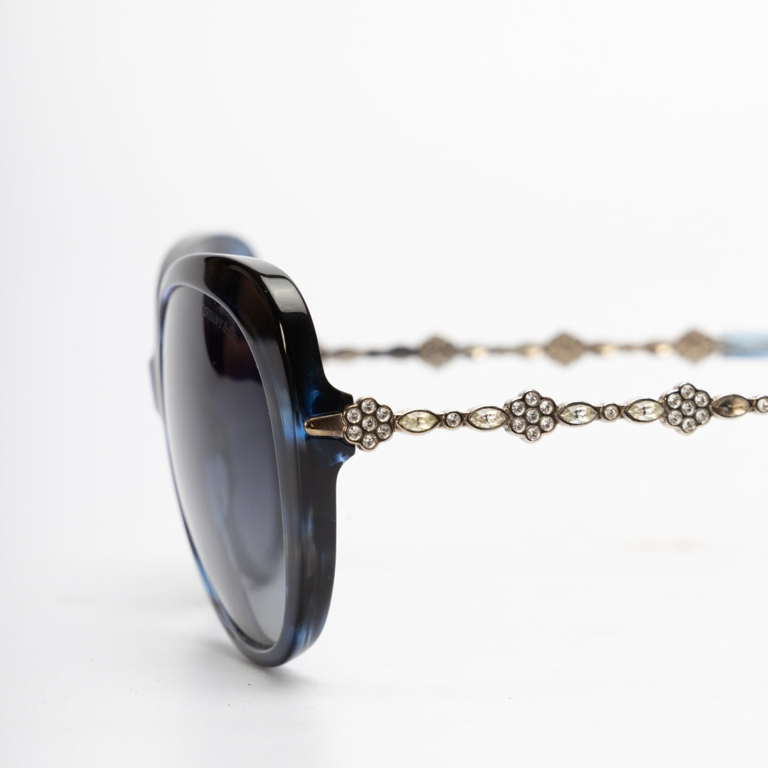 Tiffany & Co. Gradient Crystal Cat Eye Sunglasses
