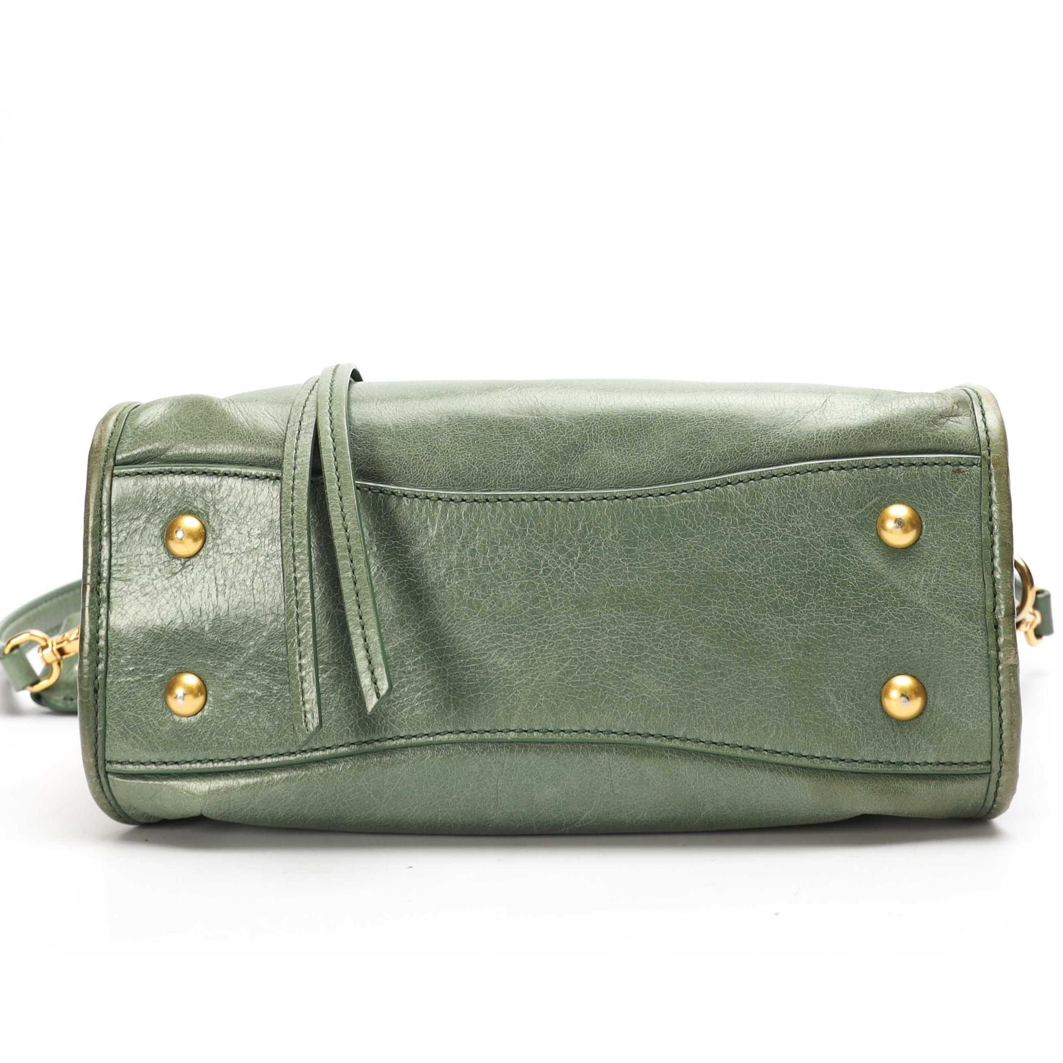 Miu Miu Vitello Shine Small Bauletto Handbag