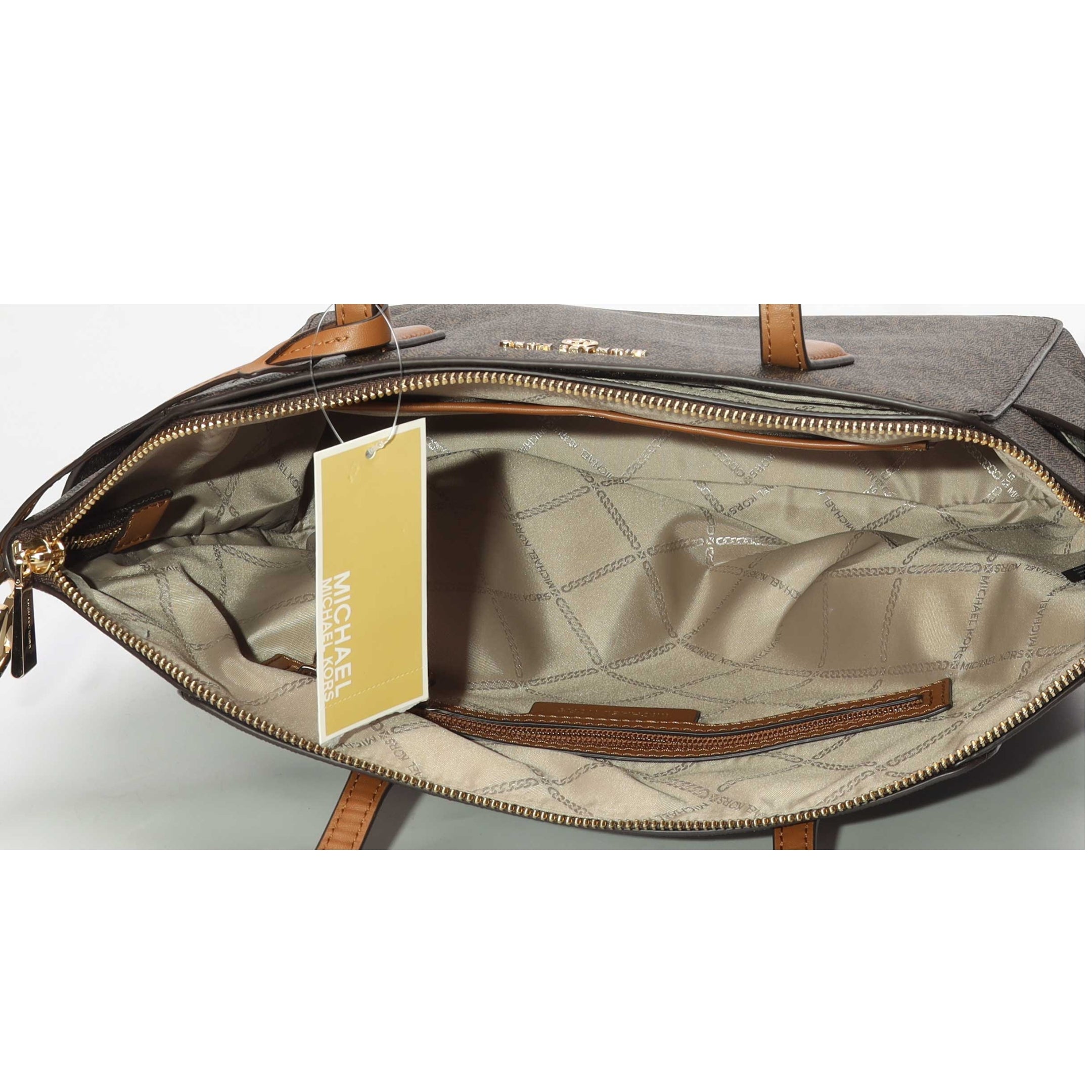 Michael Kors Marilyn Brown Acorn Logo Tote