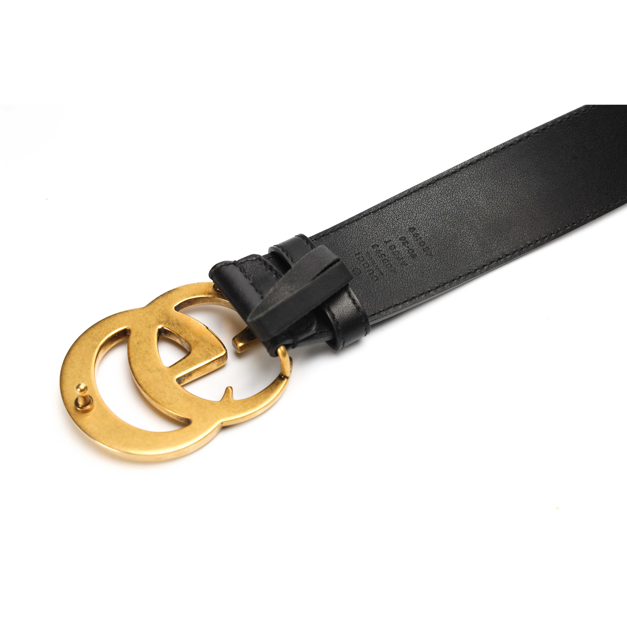 Gucci Black Logo Buckle Belt