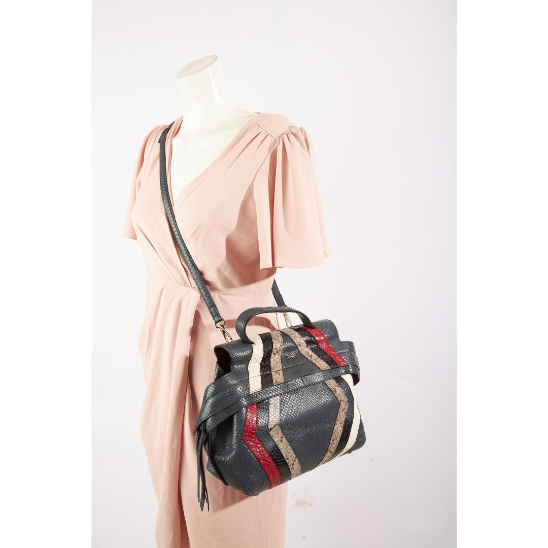 Tod's Python Convertible Wave Bag