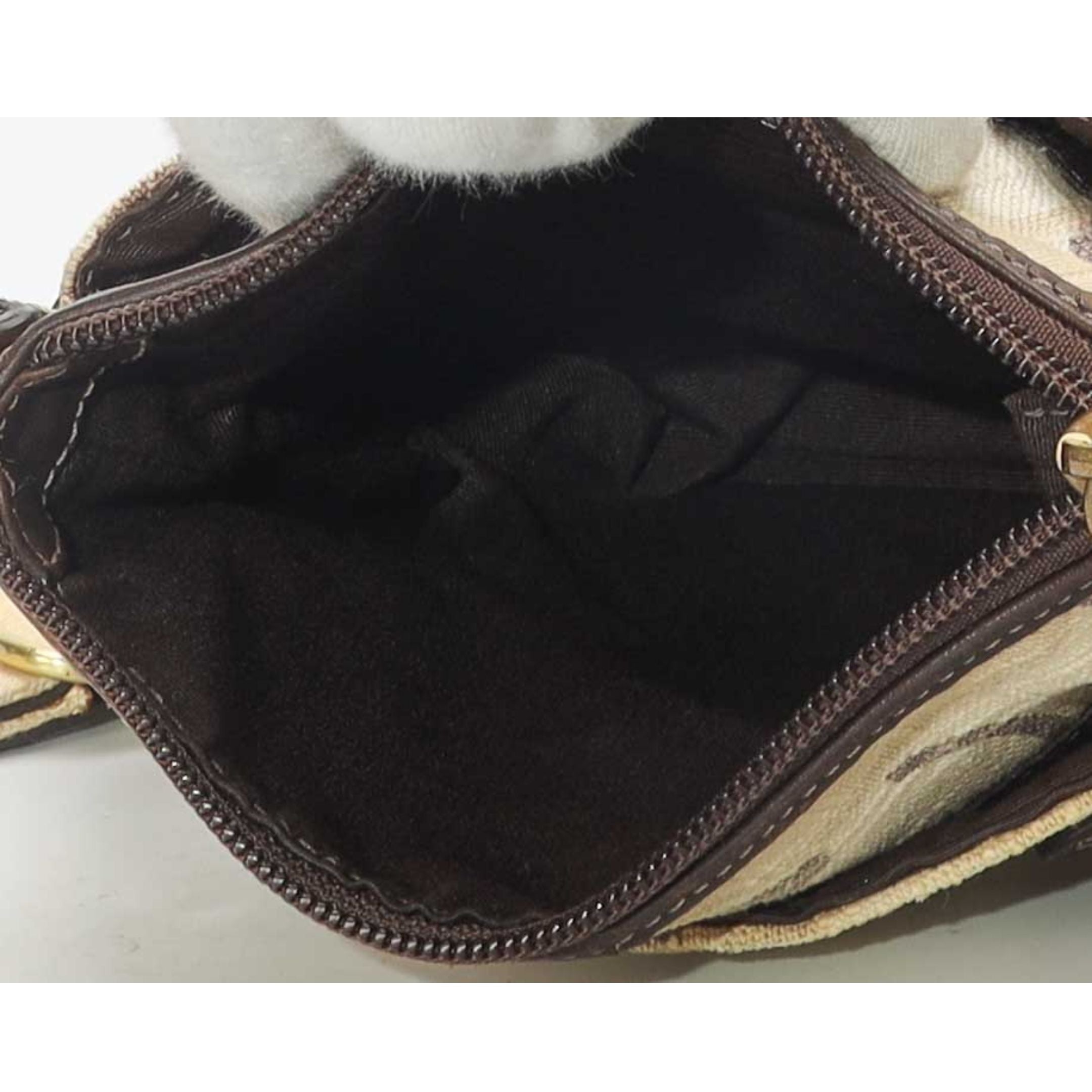 Coach Beige Logo Swingpack Crossbody Bag