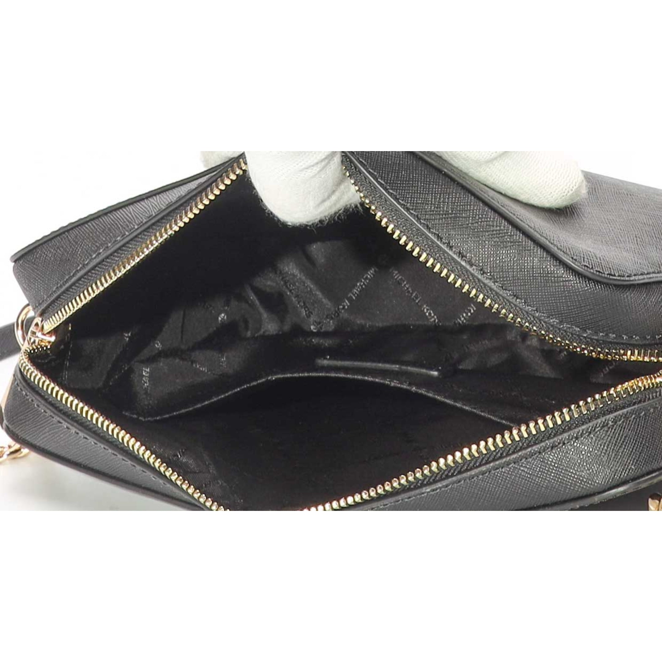 Michael Kors Jet Set Black Camera Crossbody Bag