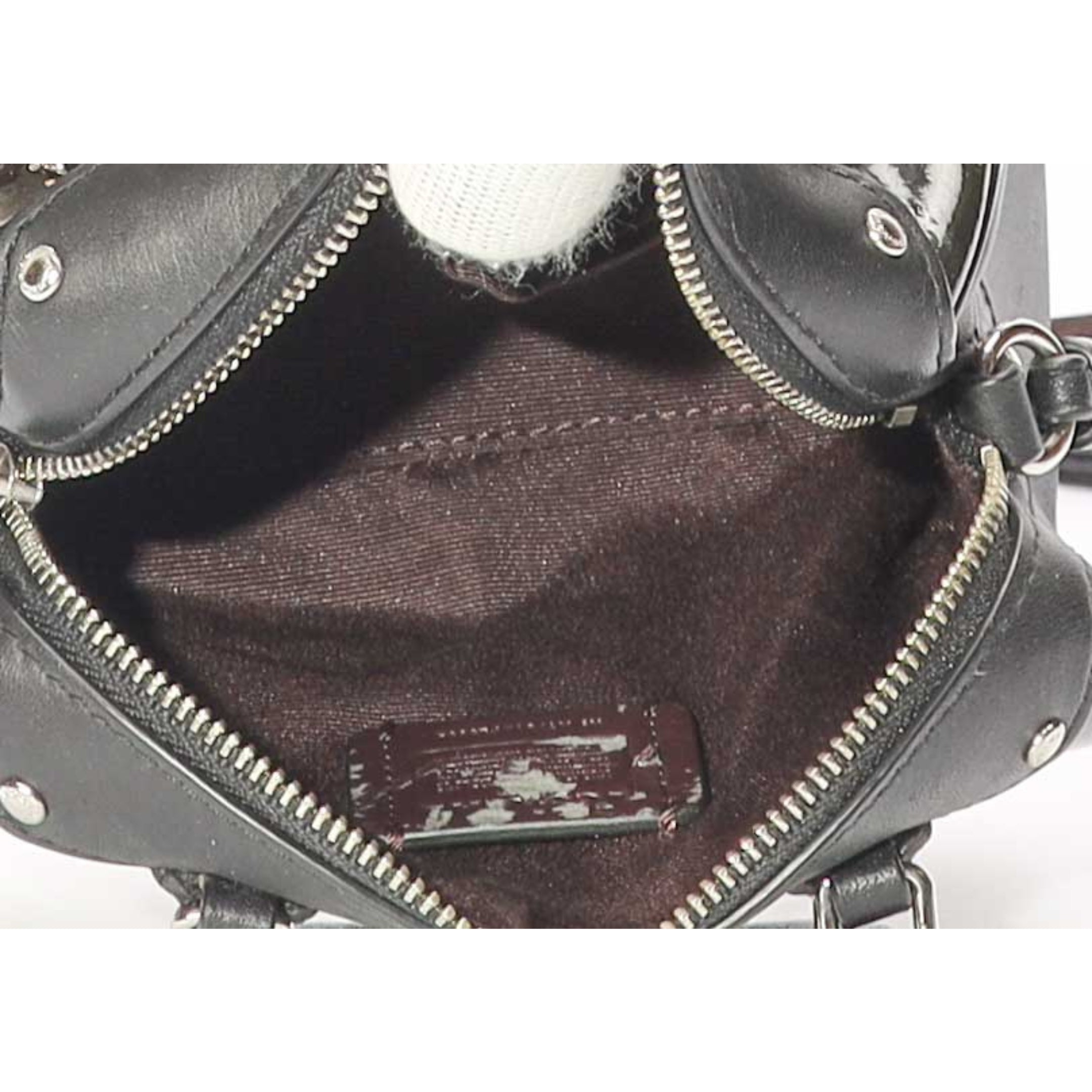 Coach Black Rose Print Rowan Satchel Crossbody Bag