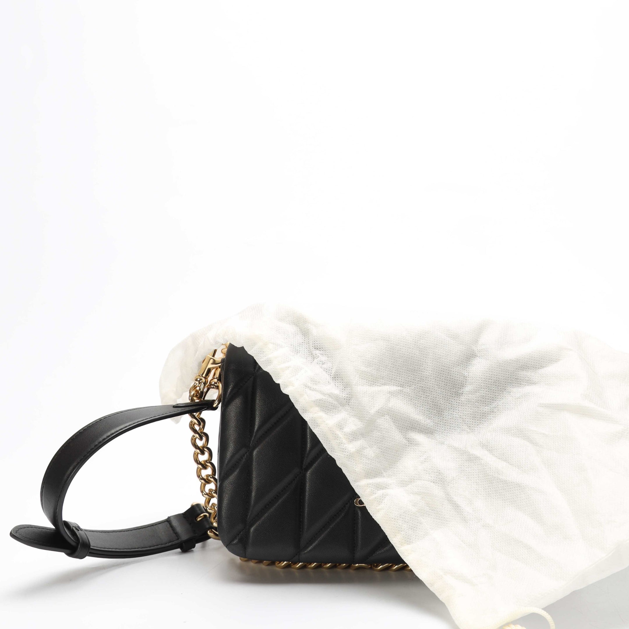Coach Quinn Quilted Black Crossbody Bag