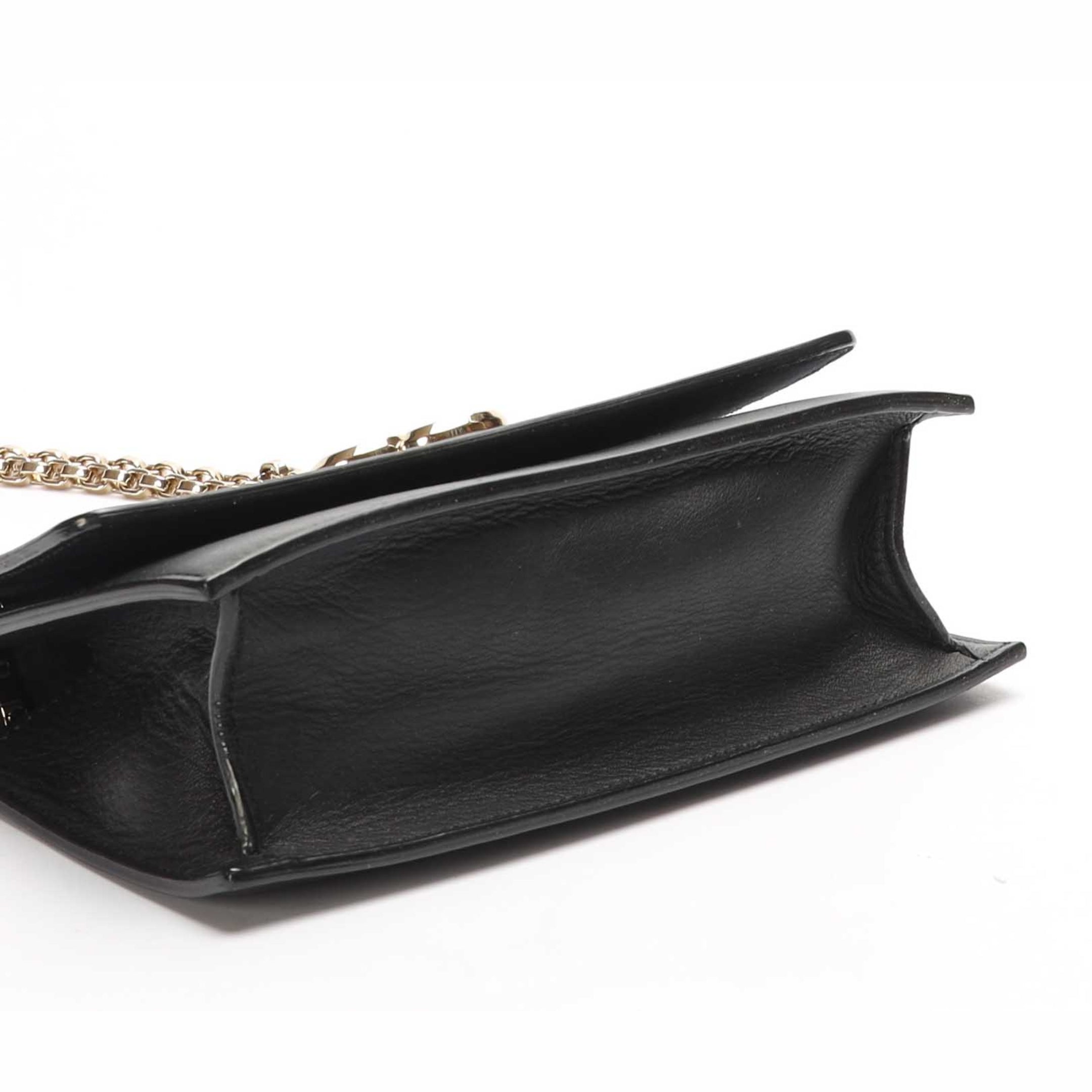 Jimmy Choo Black Varenne Chain Crossbody Bag