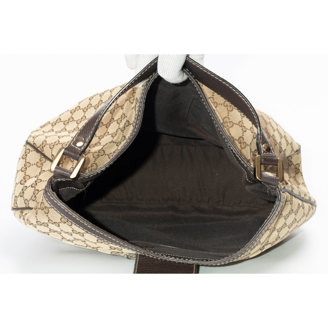 Gucci GG Guccissima Web Canvas Hobo Bag