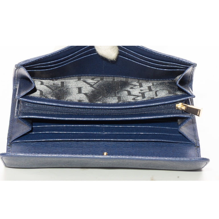 Furla Blue Babylon Bifold Wallet