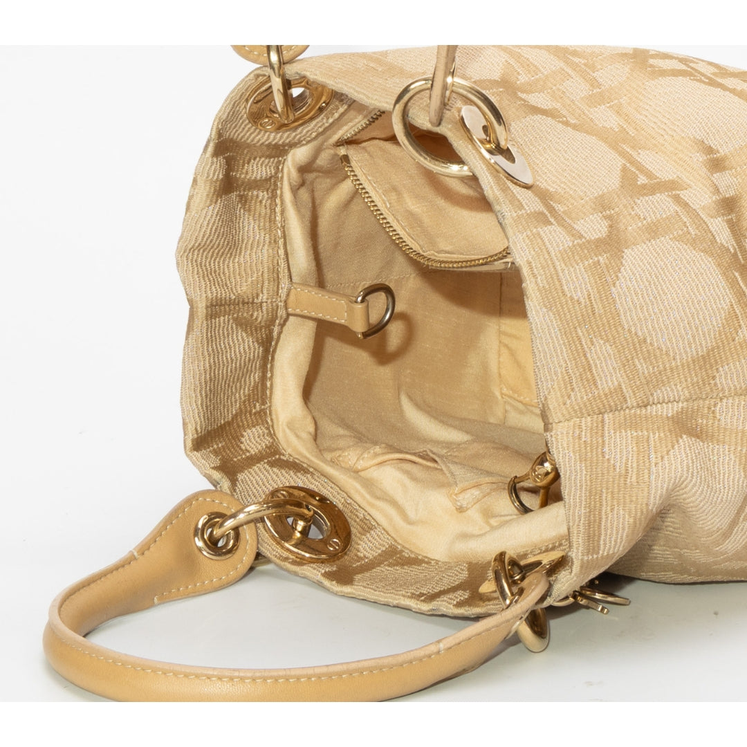 Dior Cannage Jacquard Canvas Lady Dior Bag