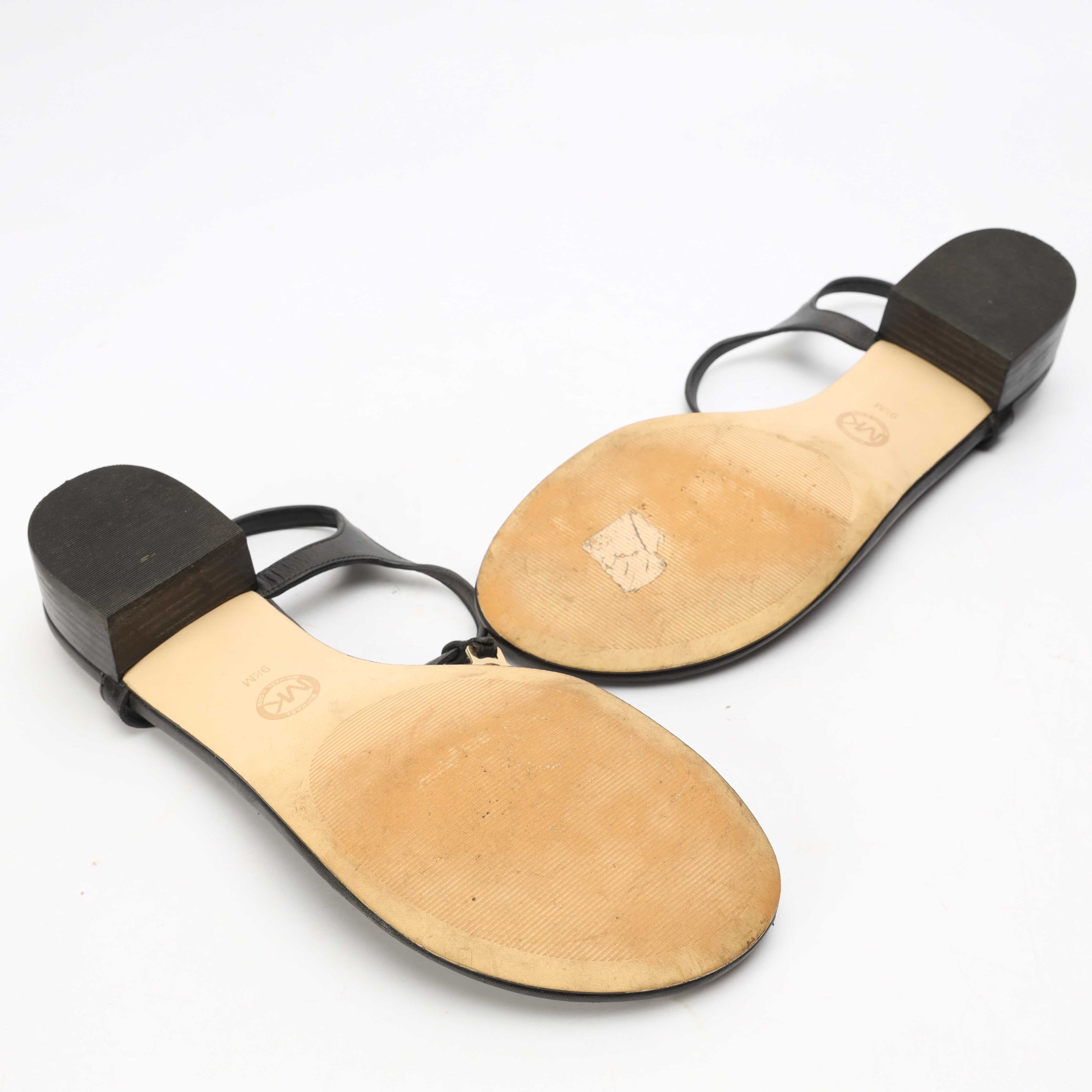 Michael Kors Black Thong Sandals