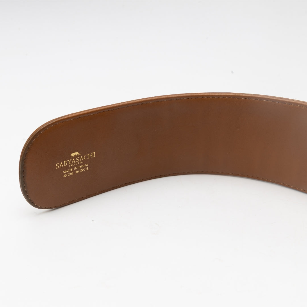 Sabyasachi Royal Bengal Tiger Brown Wide Belt