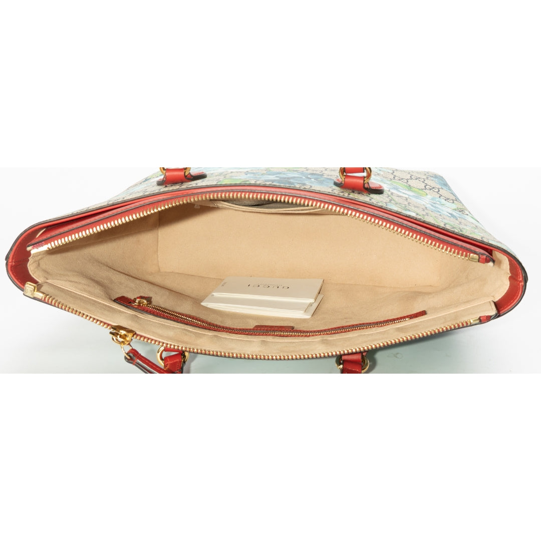 Gucci Bloom Print Supreme Canvas Shopper Tote