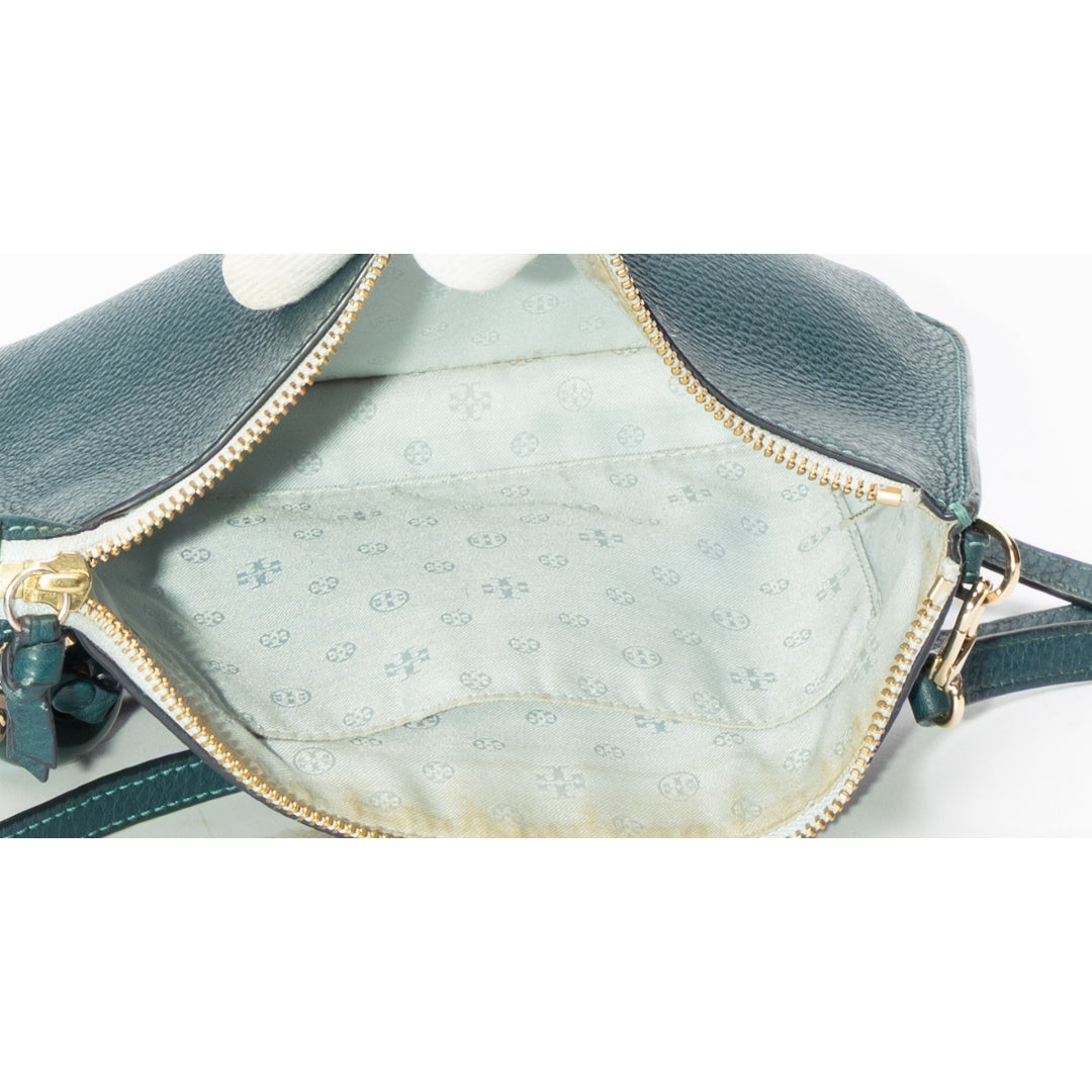 Tory Burch Green Kira Tassel Crossbody Bag