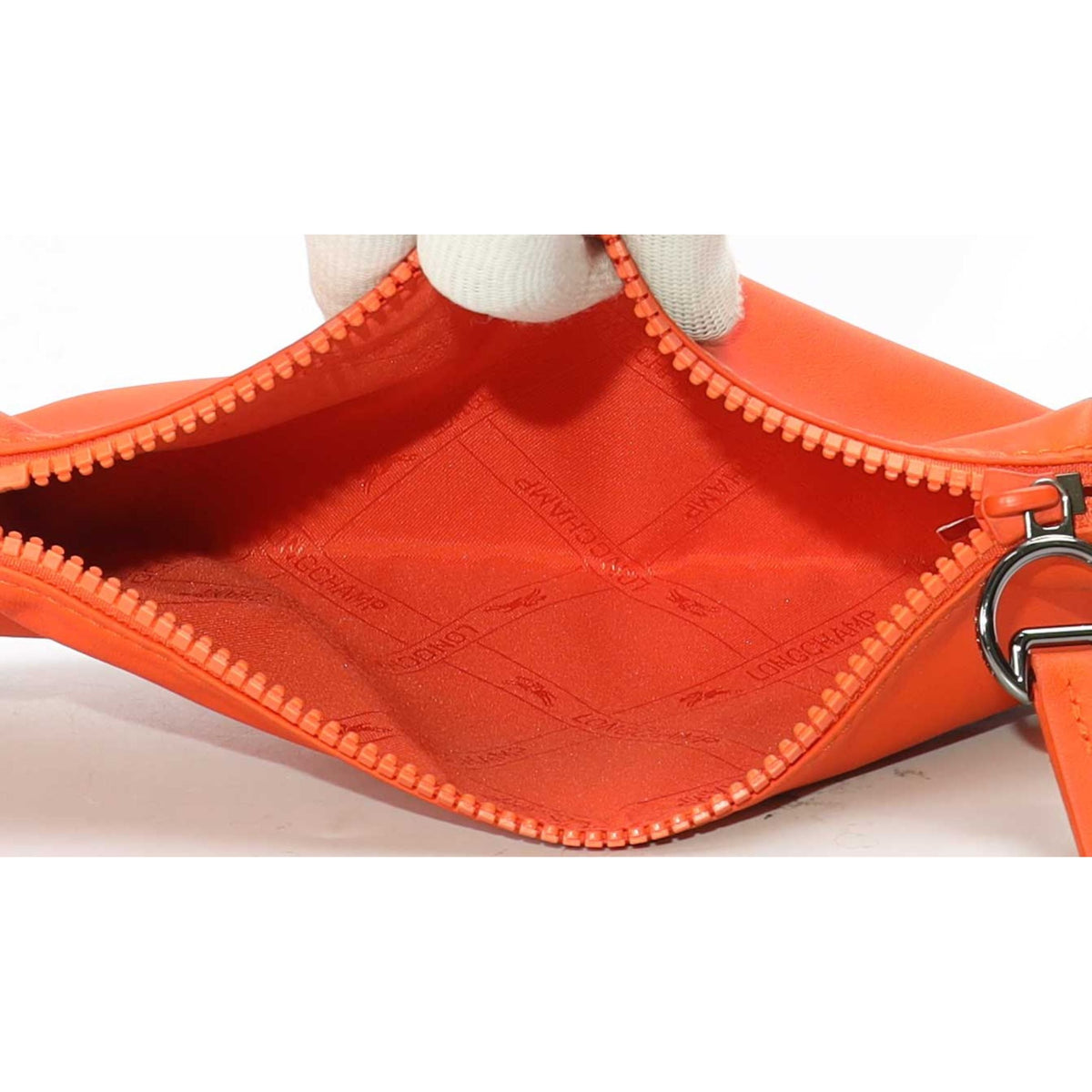 Longchamp Vibrant Orange Pouch