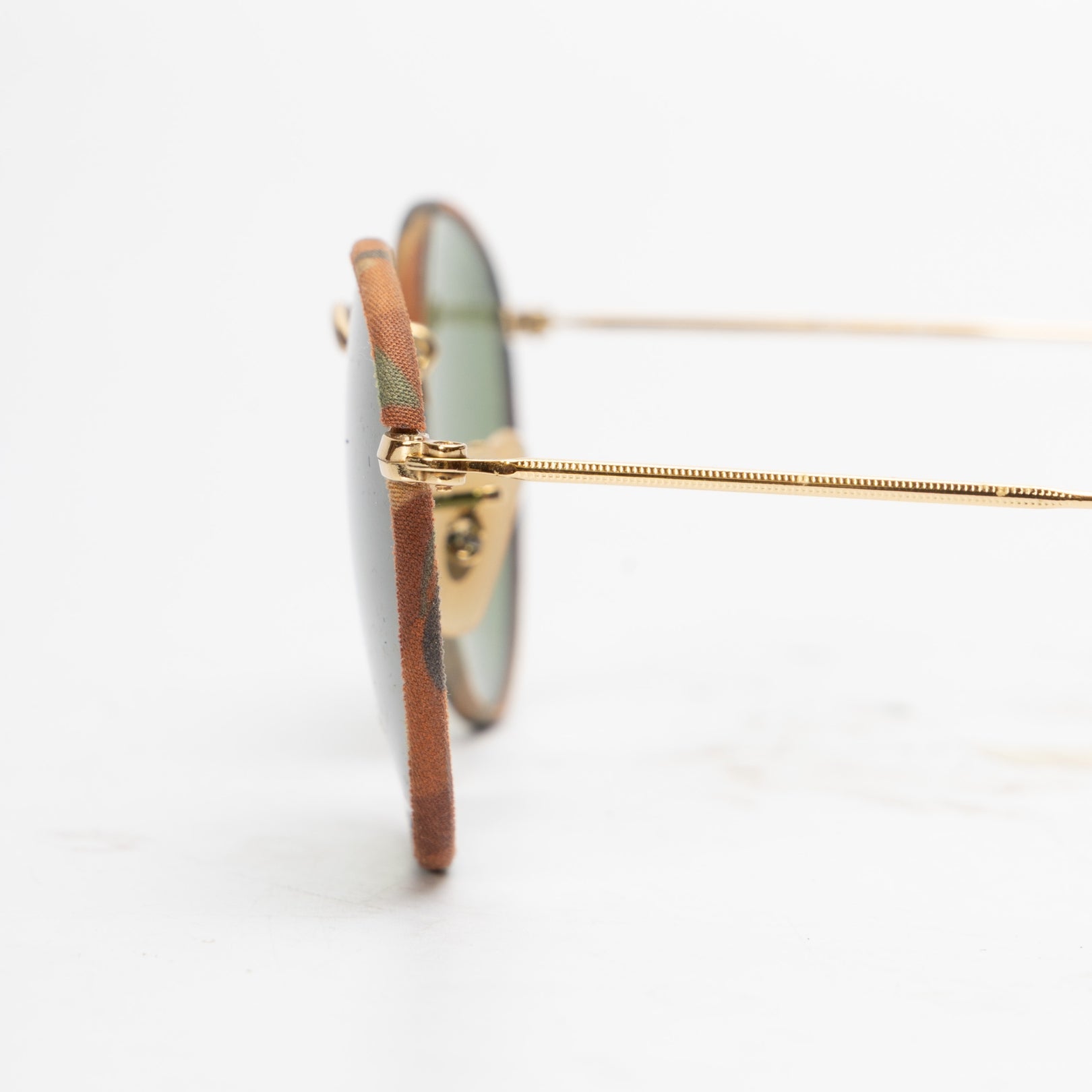 Ray Ban Green Lens Round Metal Sunglasses