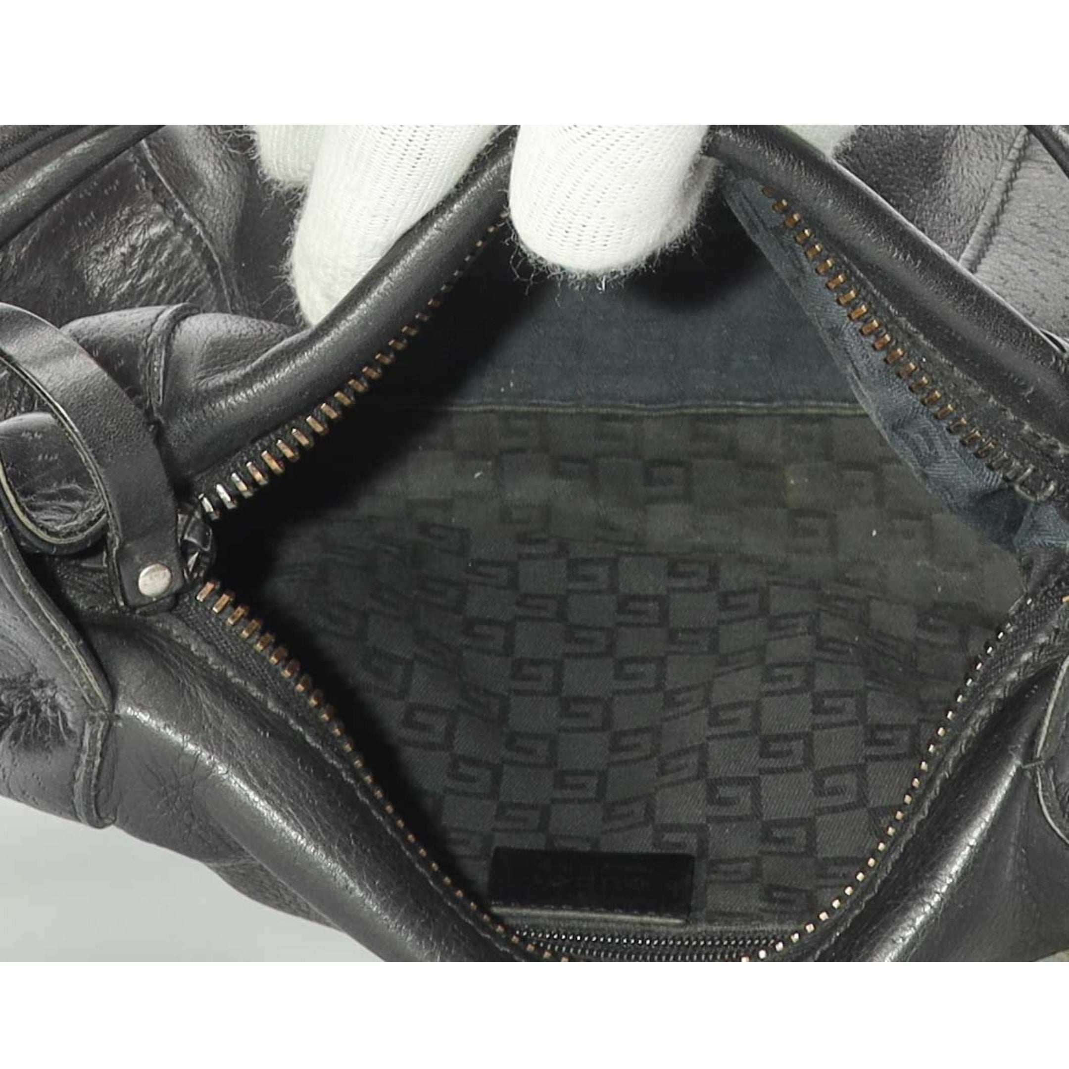 Gucci Black Baguette Bag