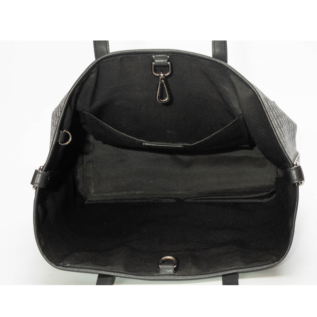 Karl Lagerfeld Coverstory Black Monogram Tote