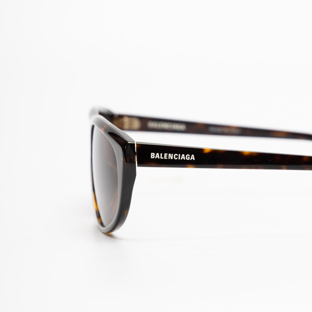 Balenciaga Classic Tortoise Frame Pilot Sunglasses